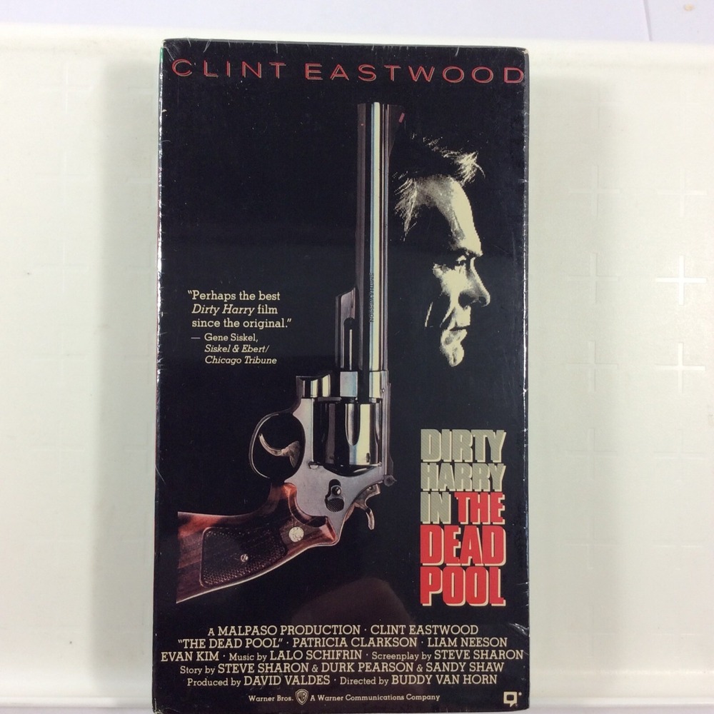 Dirty Harry In The Dead Pool Clint Eastwood 1989 VHS
